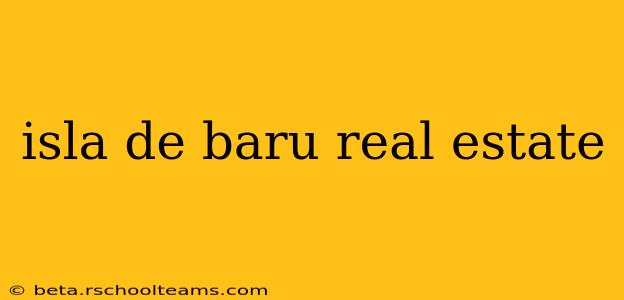isla de baru real estate