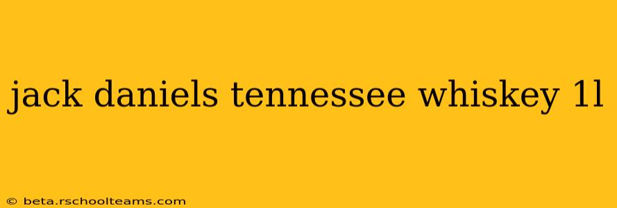 jack daniels tennessee whiskey 1l
