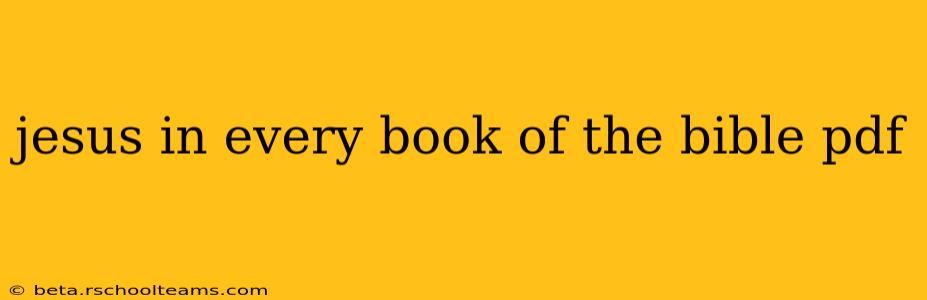 jesus in every book of the bible pdf