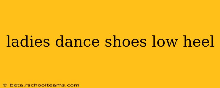 ladies dance shoes low heel