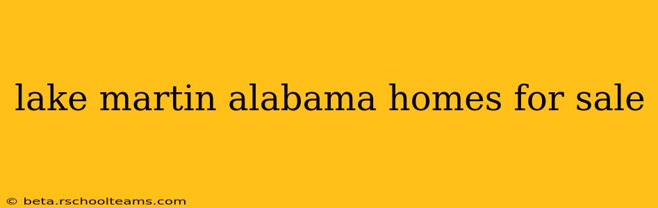 lake martin alabama homes for sale
