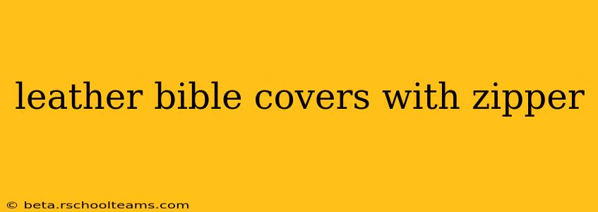 leather bible covers with zipper