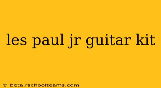 les paul jr guitar kit