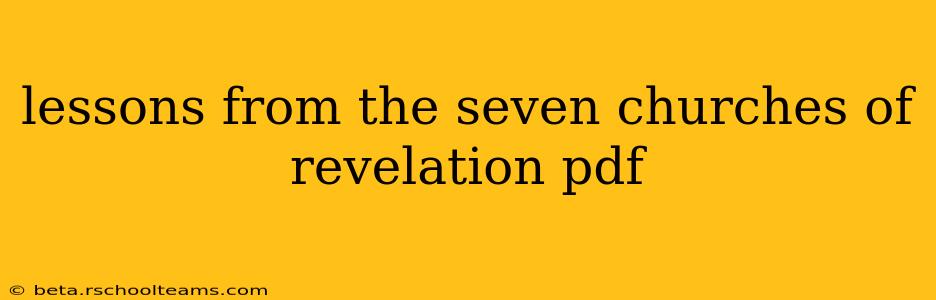 lessons from the seven churches of revelation pdf