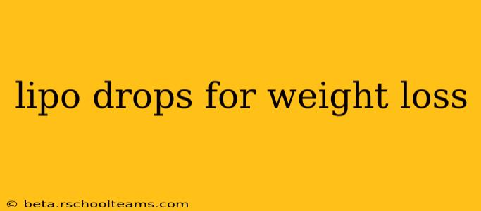 lipo drops for weight loss