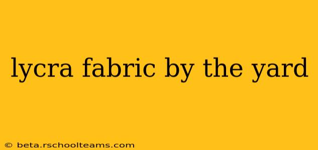 lycra fabric by the yard