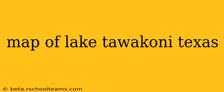 map of lake tawakoni texas