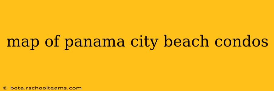 map of panama city beach condos