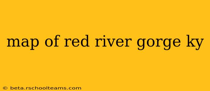 map of red river gorge ky