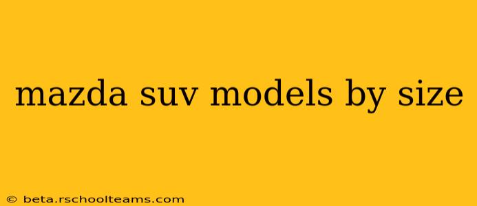 mazda suv models by size