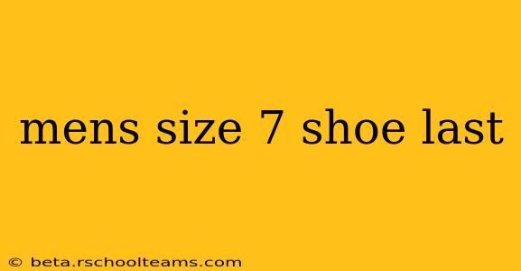 mens size 7 shoe last