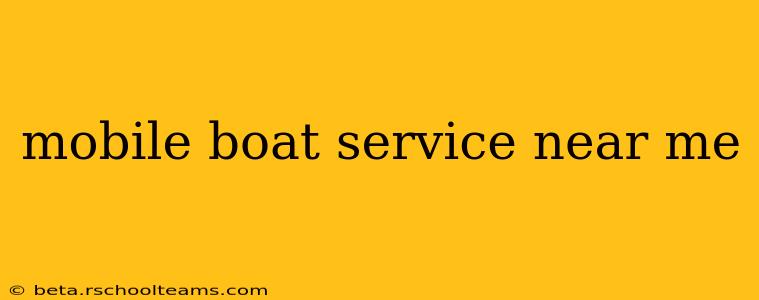 mobile boat service near me