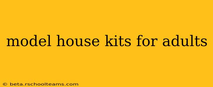 model house kits for adults