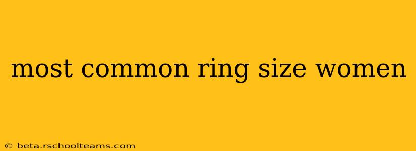 most common ring size women