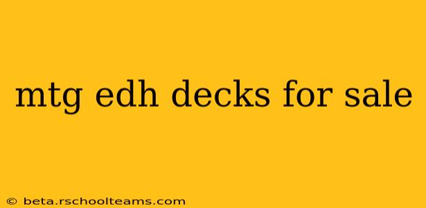mtg edh decks for sale