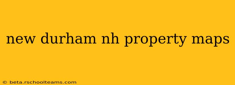 new durham nh property maps