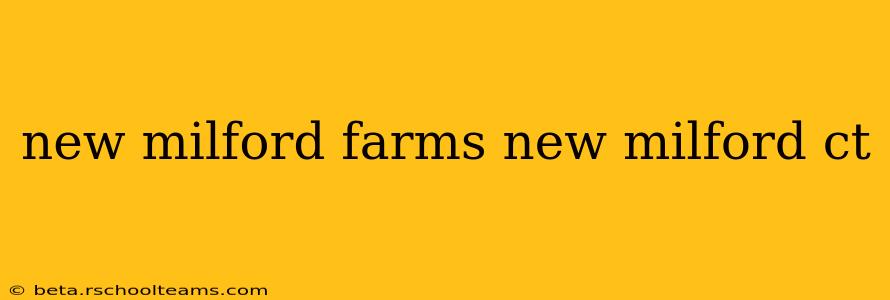 new milford farms new milford ct