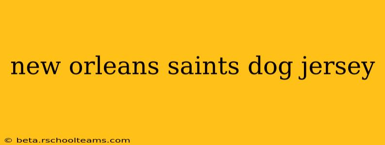 new orleans saints dog jersey