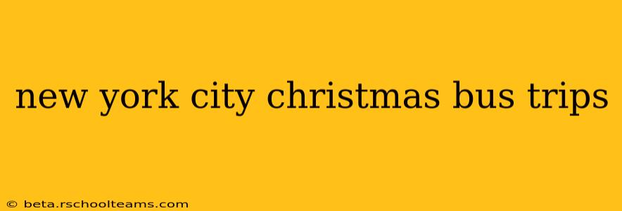 new york city christmas bus trips