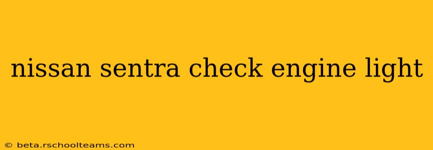 nissan sentra check engine light