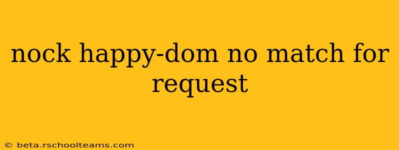 nock happy-dom no match for request