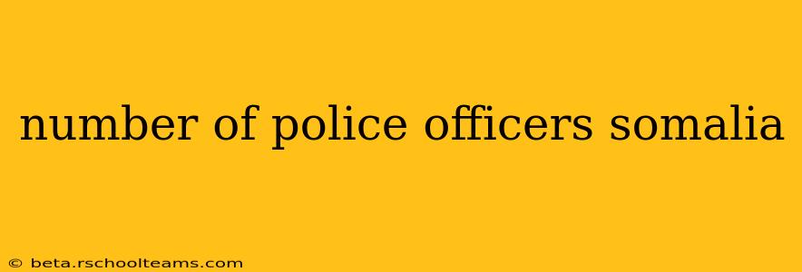 number of police officers somalia