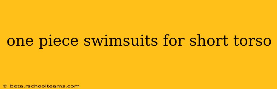 one piece swimsuits for short torso