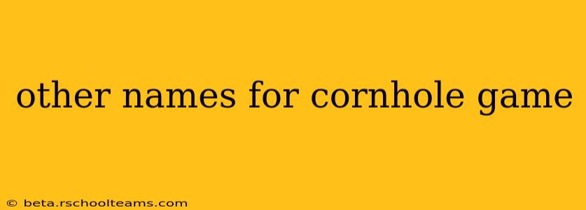 other names for cornhole game