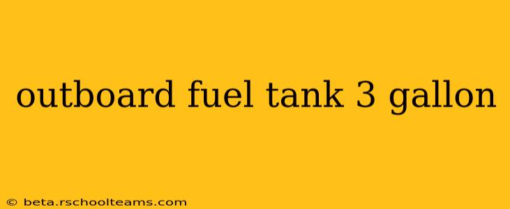 outboard fuel tank 3 gallon