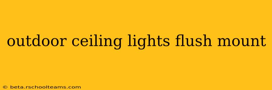 outdoor ceiling lights flush mount