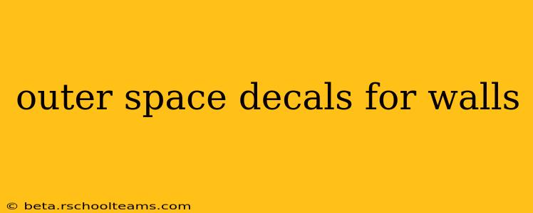 outer space decals for walls