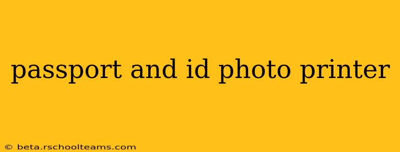 passport and id photo printer