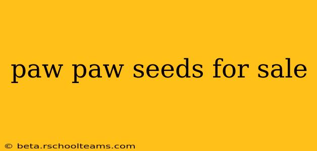 paw paw seeds for sale