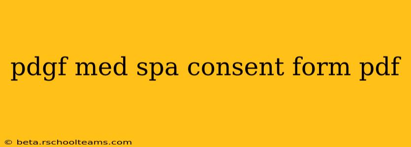 pdgf med spa consent form pdf