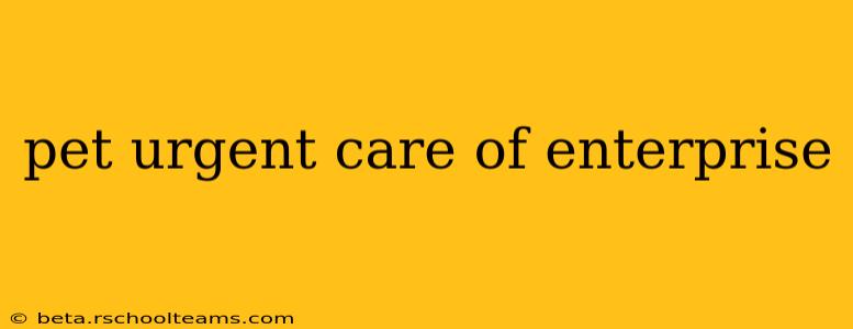 pet urgent care of enterprise