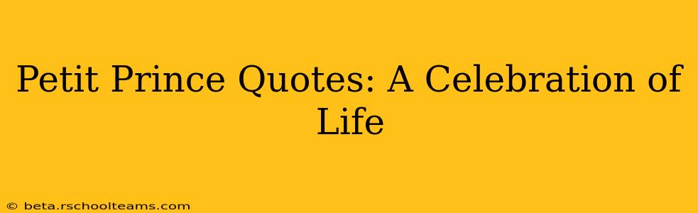 Petit Prince Quotes: A Celebration of Life