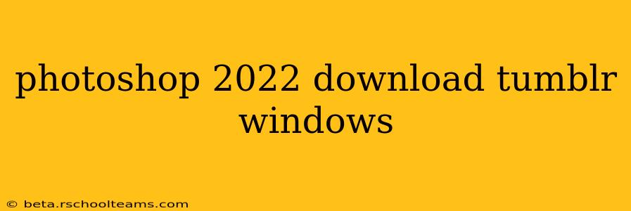 photoshop 2022 download tumblr windows