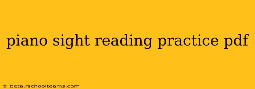 piano sight reading practice pdf