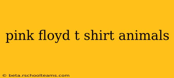 pink floyd t shirt animals