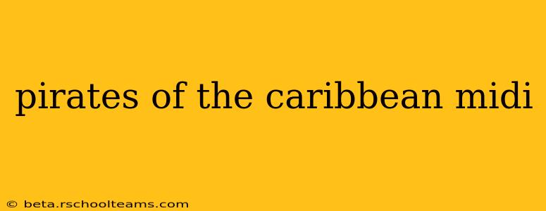 pirates of the caribbean midi