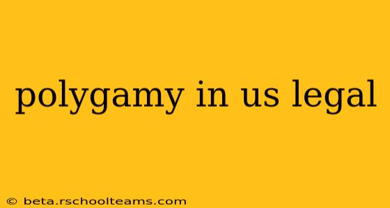 polygamy in us legal