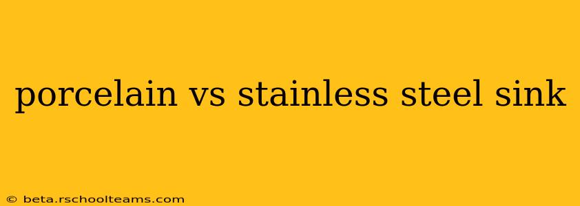 porcelain vs stainless steel sink