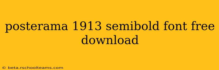 posterama 1913 semibold font free download