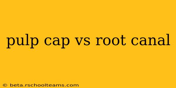 pulp cap vs root canal
