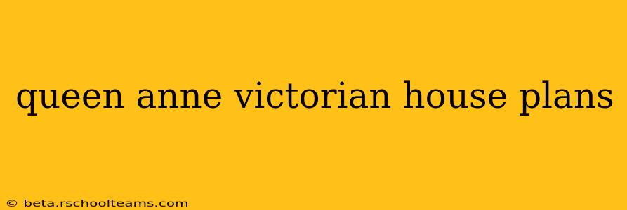 queen anne victorian house plans