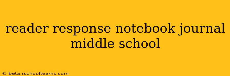 reader response notebook journal middle school
