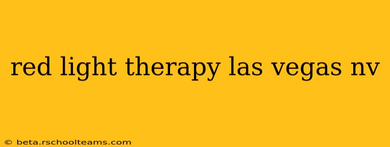 red light therapy las vegas nv