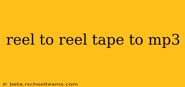 reel to reel tape to mp3