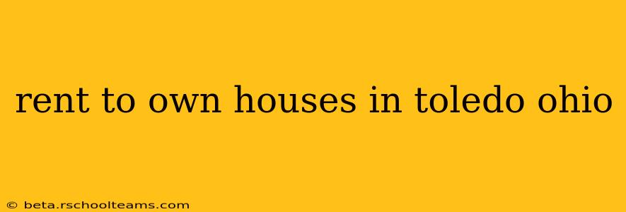rent to own houses in toledo ohio