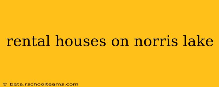 rental houses on norris lake